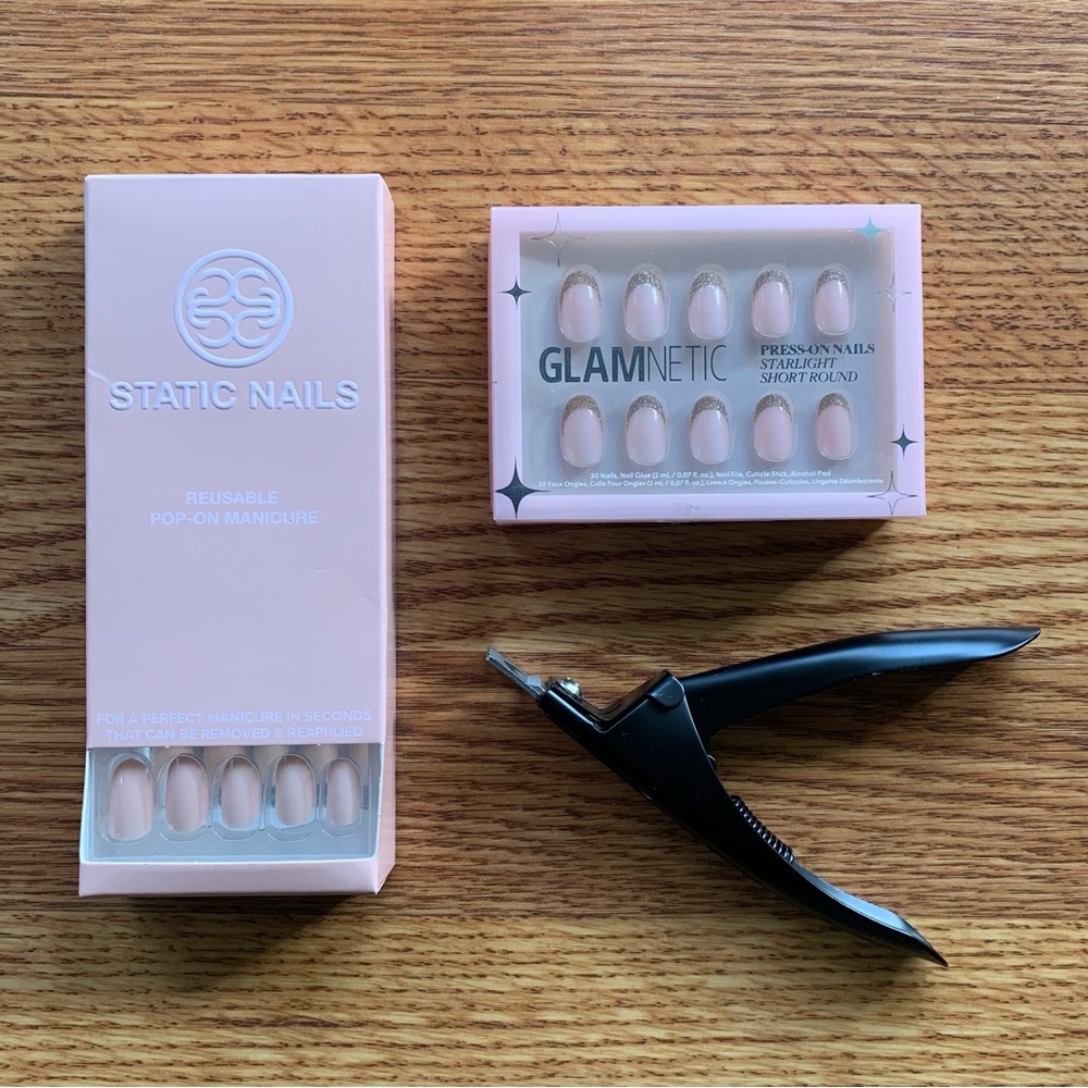BNIB Glamnetic & Static Nails Press-On Nail Sets With Seche Product Bundle - Picture 3 of 7